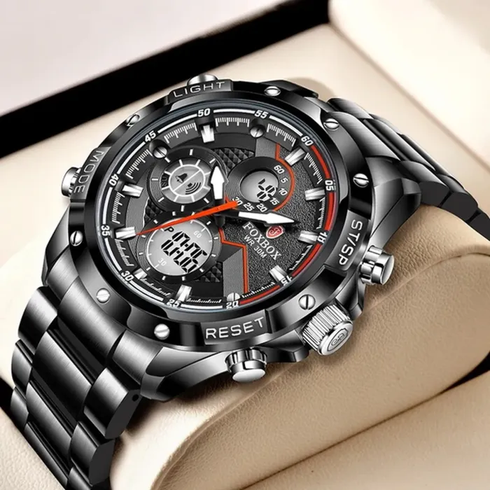 Чоловічий спортивний тактичний годинник FoxBox England - зображення 1