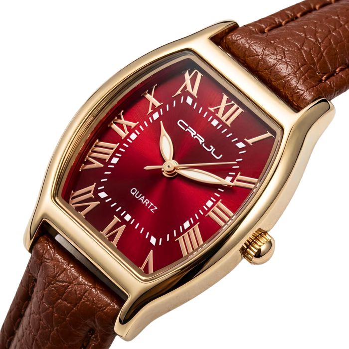 Жіночий годинник Crrju France Leather Classic, 2 ремінці - изображение 1
