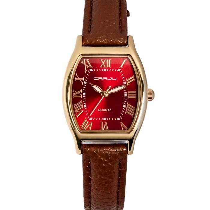 Жіночий годинник Crrju France Leather Classic, 2 ремінці - изображение 2