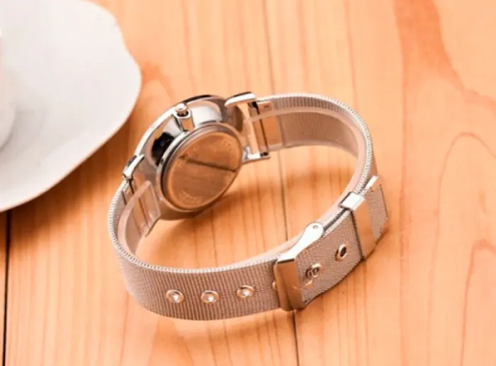 Жіночі годинники Geneva Steel Silver - зображення 6