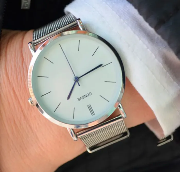 Жіночі годинники Geneva Steel Silver - зображення 5