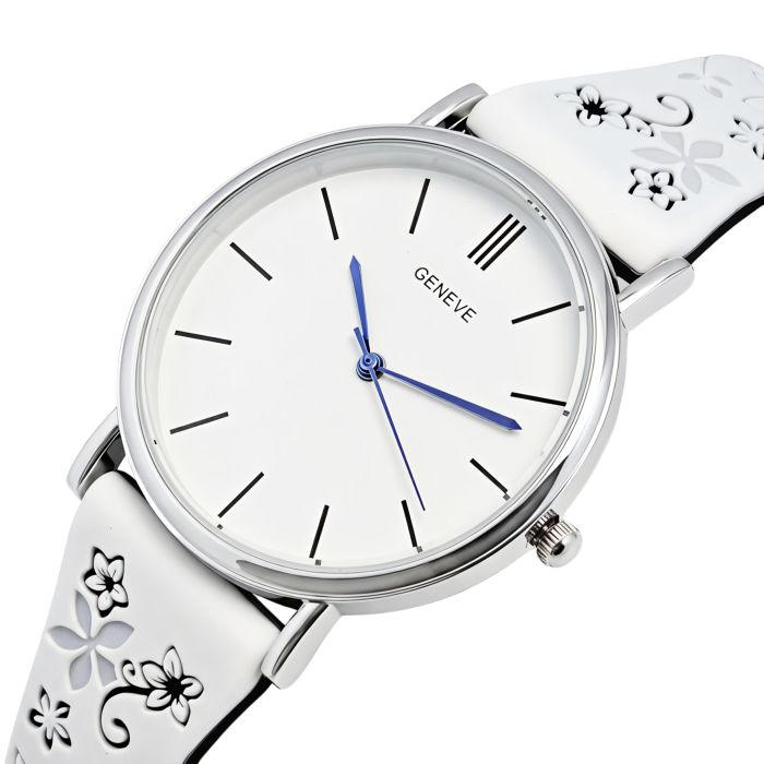 Жіночий годинник Geneva Steel Silver Miss Flower - зображення 3