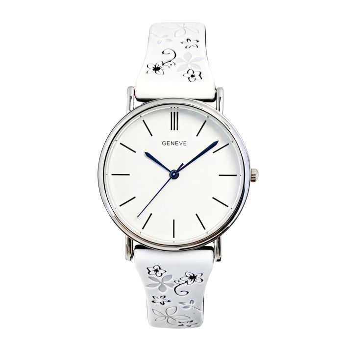 Жіночий годинник Geneva Steel Silver Miss Flower - зображення 2