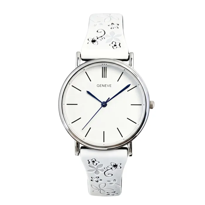 Жіночий годинник Geneva Steel Silver Miss Flower - зображення 2