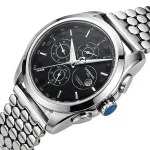 Чоловічий механічний годинник Carnival Genius Silver Honey, 2 ремінці