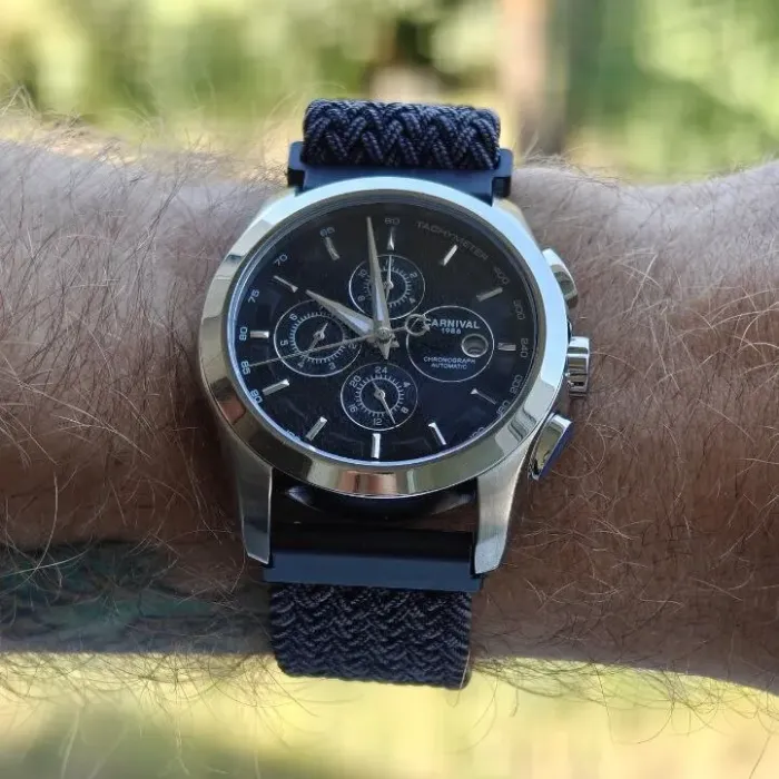 Чоловічий механічний годинник Carnival Genius Magnetic Grey, 2 ремінці - зображення 7