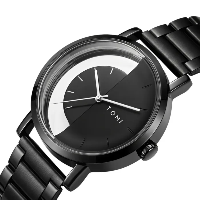 Чоловічий годинник Tomi Gentleman Steel Black - изображение 1