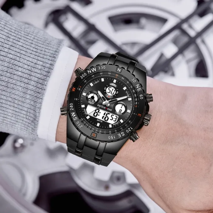 Чоловічий спортивний тактичний годинник GoldenHour Bridge - зображення 7