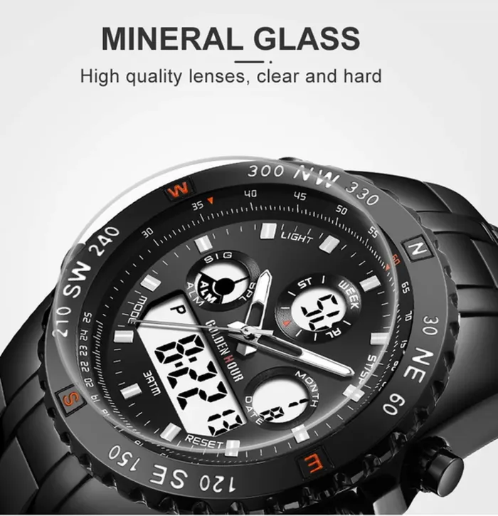Чоловічий спортивний тактичний годинник GoldenHour Bridge - зображення 8
