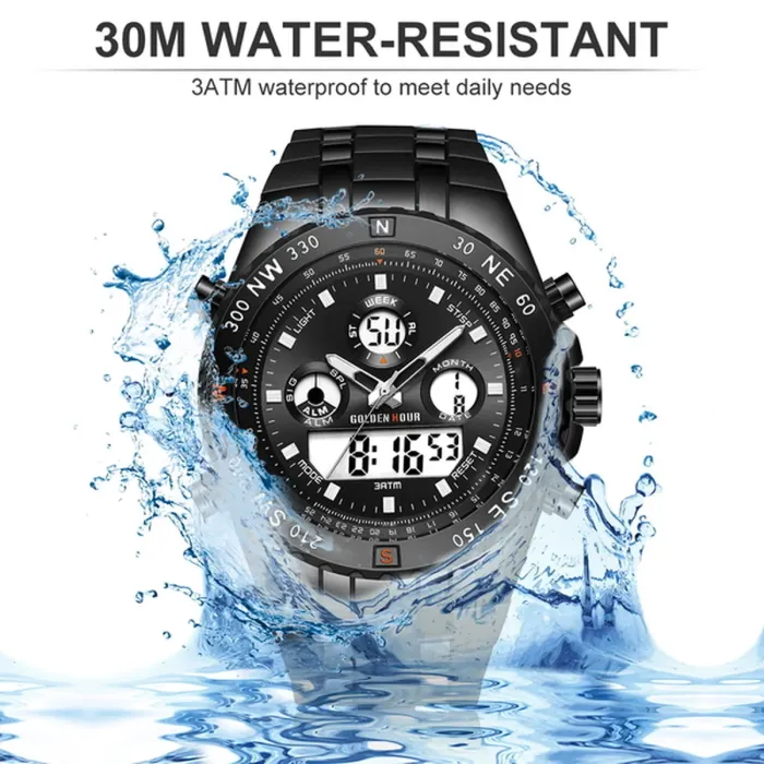 Чоловічий спортивний тактичний годинник GoldenHour Bridge - зображення 10