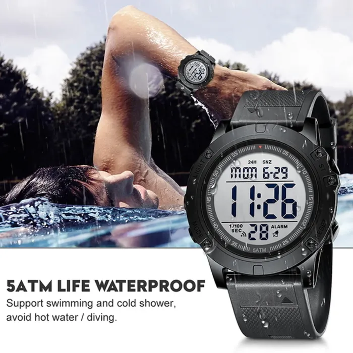 Чоловічий водостійкий спортивний тактичний годинник GoldenHour Fast - зображення 7