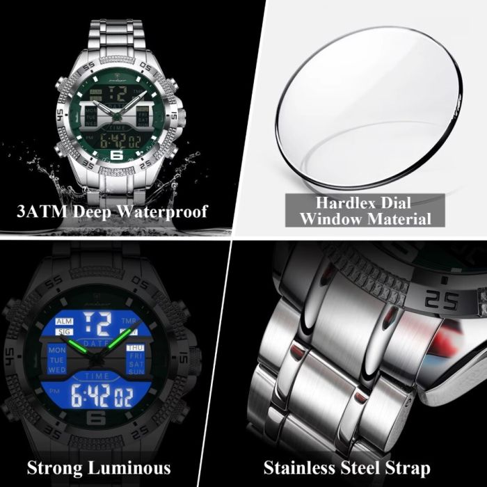 Чоловічий спортивний тактичний годинник Poedagar Good - зображення 5