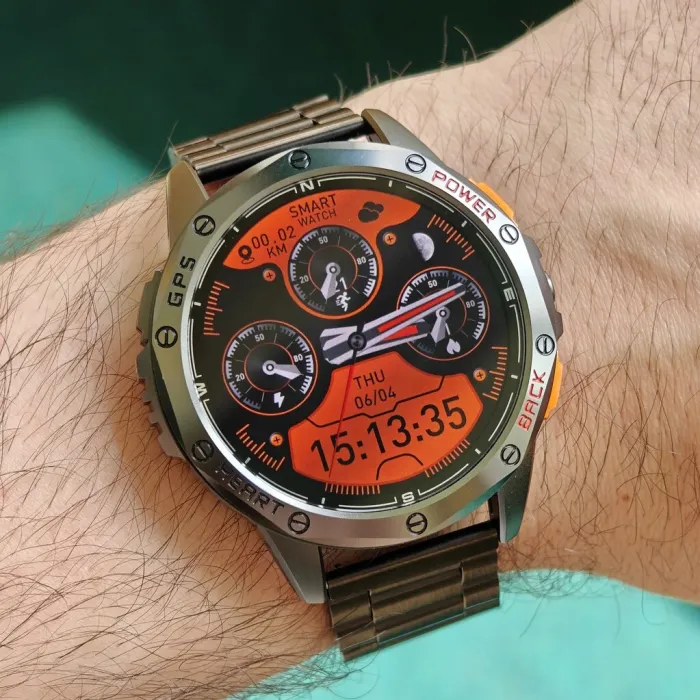 Розумний смарт годинник Smart GPS Max Steel Black, 3 ремінці - зображення 6