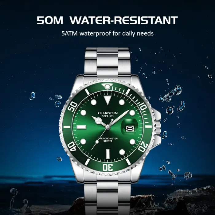 Чоловічий водостійкий годинник Guanquin Materhorn 5 Bar - зображення 2