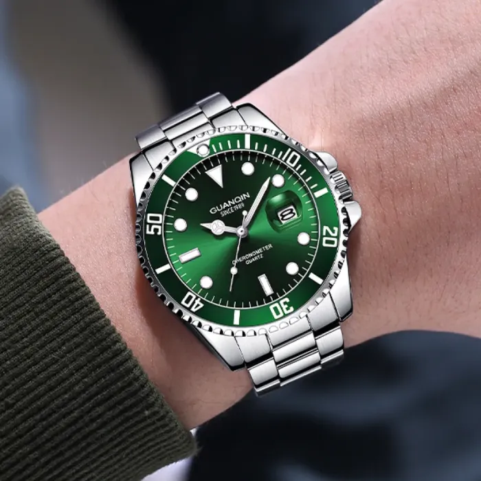 Чоловічий водостійкий годинник Guanquin Materhorn 5 Bar - зображення 3