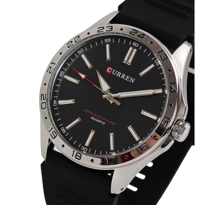 Чоловічий годинник Curren Hector Elastic Black, 2 ремінці - зображення 1