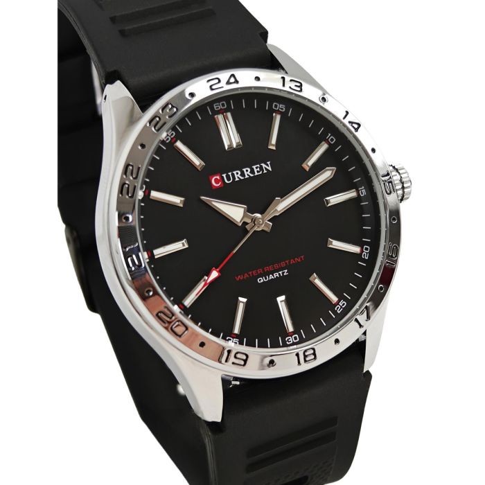 Чоловічий годинник Curren Hector Elastic Black, 2 ремінці - зображення 2