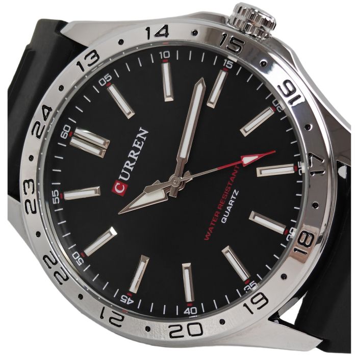 Чоловічий годинник Curren Hector Elastic Black, 2 ремінці - зображення 7