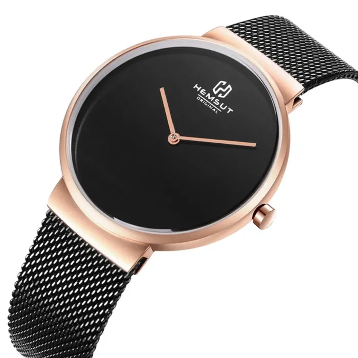 Чоловічі годинники Hemsut Men Black - зображення 1