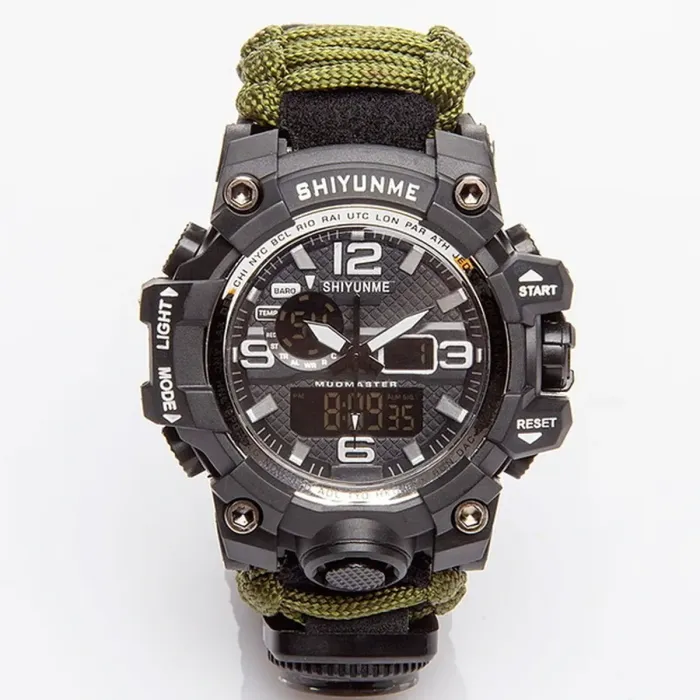 Чоловічий водостійкий спортивний тактичний з компасом годинник Hemsut Military з компасом - зображення 6