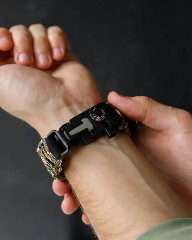 Чоловічий водостійкий спортивний тактичний з компасом годинник Besta Military з компасом - зображення 11