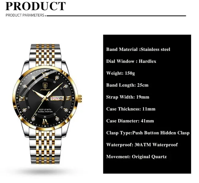 Чоловічий годинник Hemsut Poedagar Deluxe, 2 ремінці - зображення 5