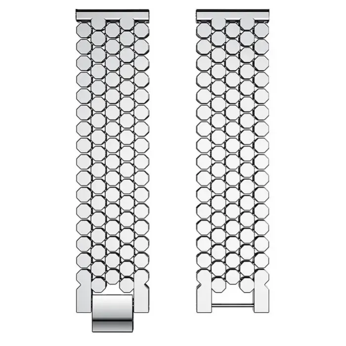 Ремінець металевий Honey Silver 22 мм - зображення 4