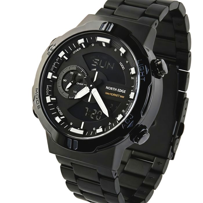 Чоловічий водостійкий спортивний тактичний годинник North Edge Hornet Iron Edition, 2 ремінці - изображение 2