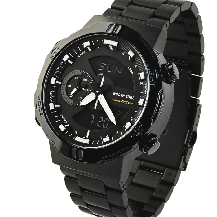 Чоловічий водостійкий спортивний тактичний годинник North Edge Hornet Iron Edition, 2 ремінці - зображення 2