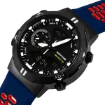 Чоловічий водостійкий спортивний тактичний годинник North Edge Hornet Brutal Blue, 2 ремінці
