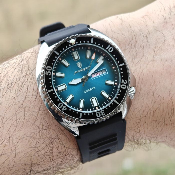 Чоловічий годинник Poedagar Stanford Rubber, 2 ремінці - зображення 7