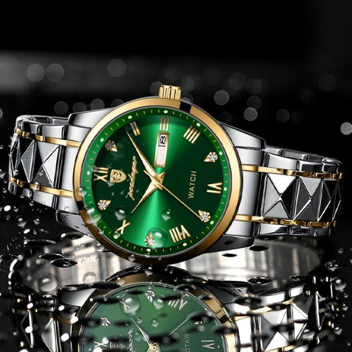 Чоловічий годинник Poedagar Omega Sahara Gold, 2 ремінці - зображення 3