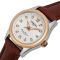 Жіночий механічний годинник Carnival White Leather Classic, 2 ремінці