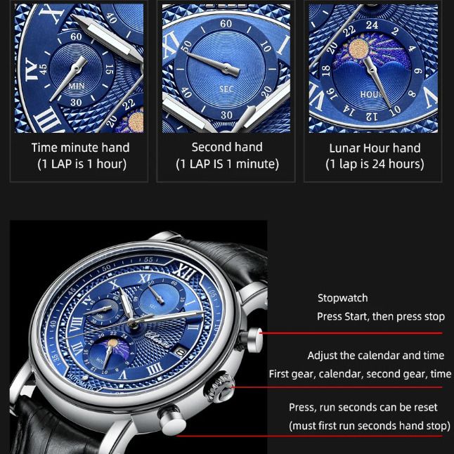 Чоловічий годинник Chenxi Patek - зображення 4