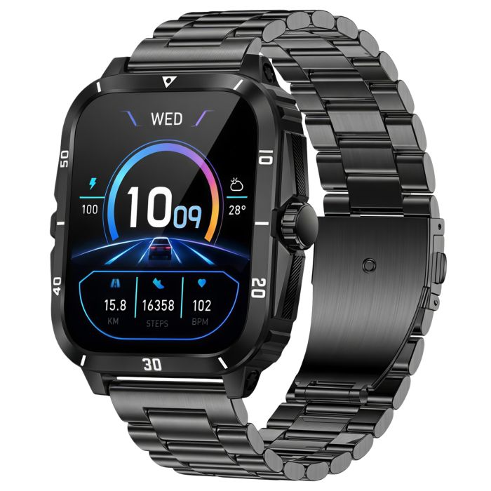 Розумний смарт годинник Smart Space Pro Metal Black - зображення 1