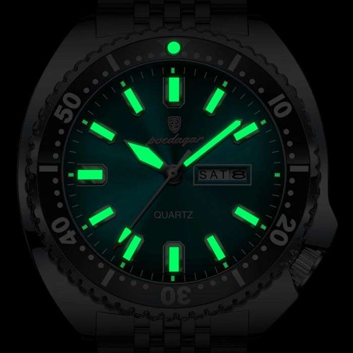 Чоловічий годинник Poedagar Stanford Rubber, 2 ремінці - зображення 6