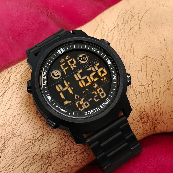 Чоловічий водостійкий спортивний тактичний годинник North Edge Laker Iron Edition, 2 ремінці - зображення 6