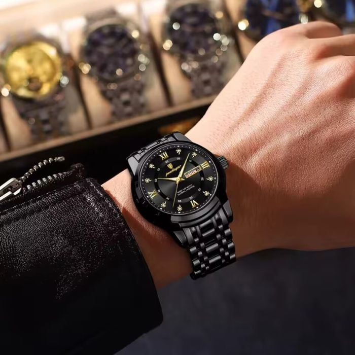 Чоловічий годинник Poedagar Unique Men Black - зображення 5