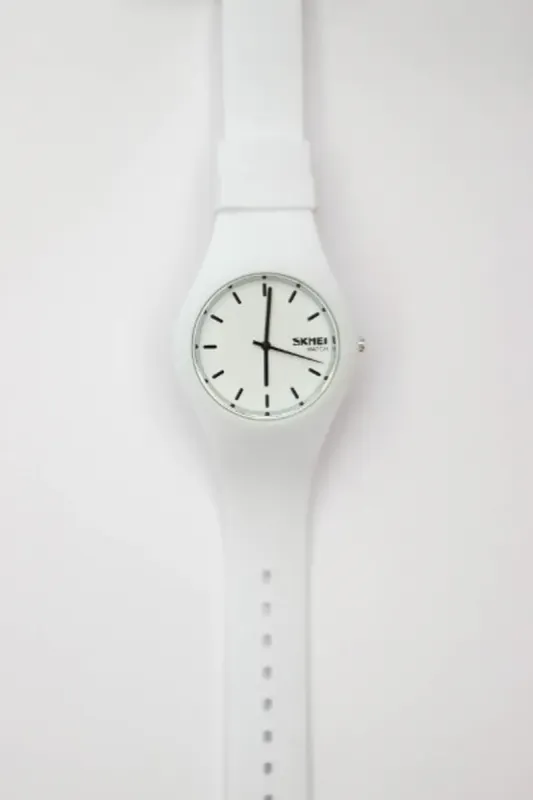 Жіночий годинник Skmei Rubber White II 9068C - зображення 3