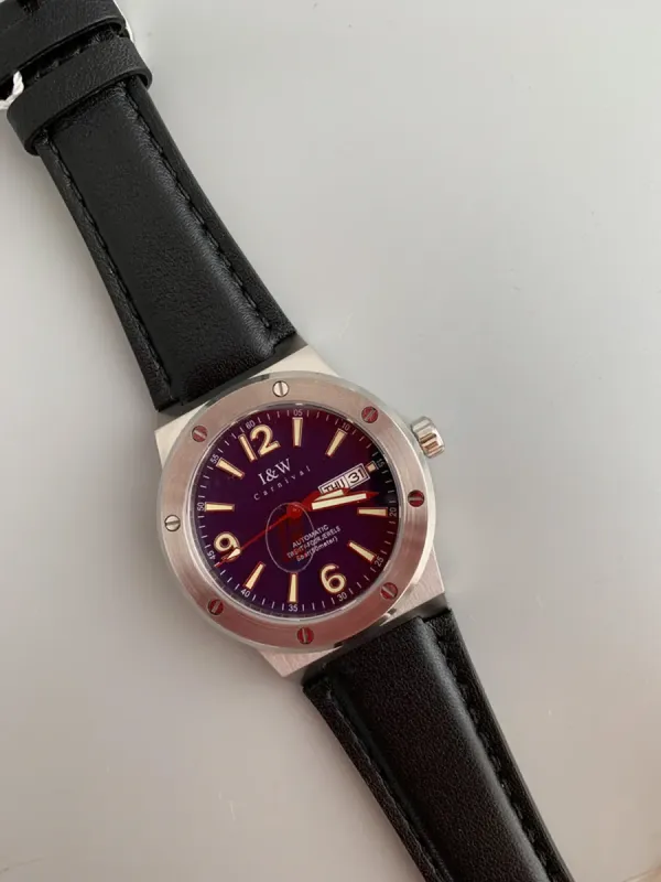 Чоловічий механічний водостійкий годинник Carnival Submarine 5BAR - зображення 12