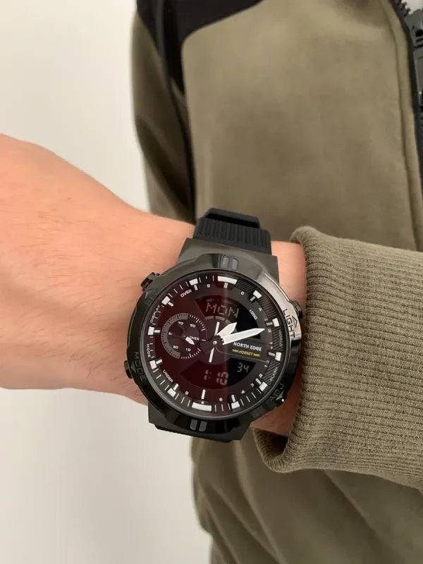 Чоловічий водостійкий спортивний тактичний годинник North Edge Hornet - зображення 11