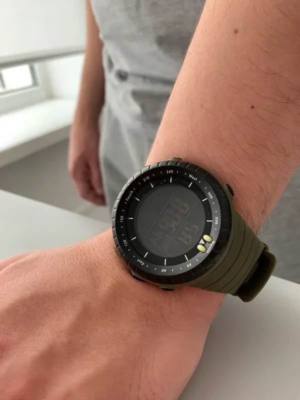 Чоловічий водостійкий спортивний тактичний годинник Sanda Bike Green - зображення 6