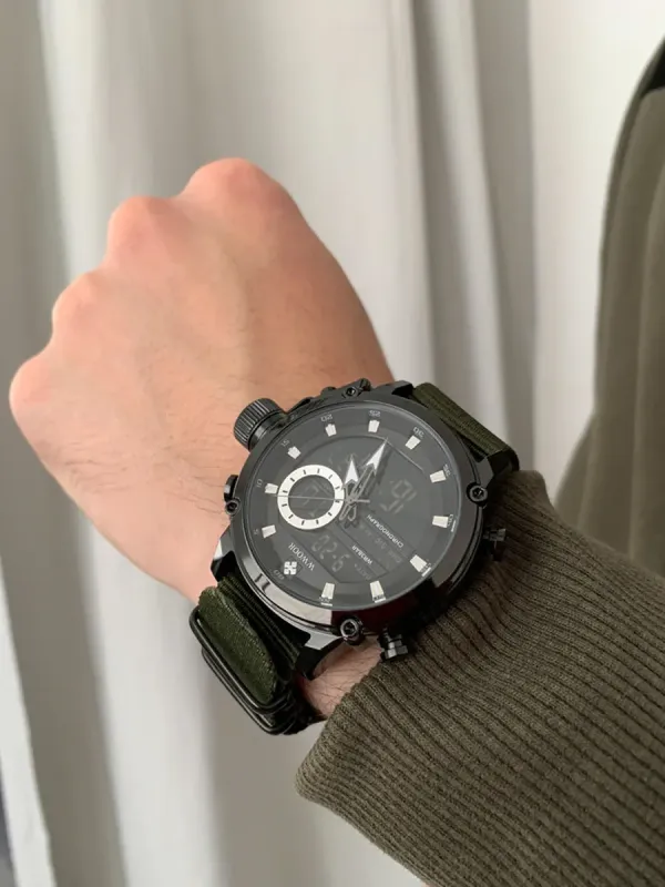 Чоловічий спортивний тактичний годинник Wwor Strike Green - зображення 8