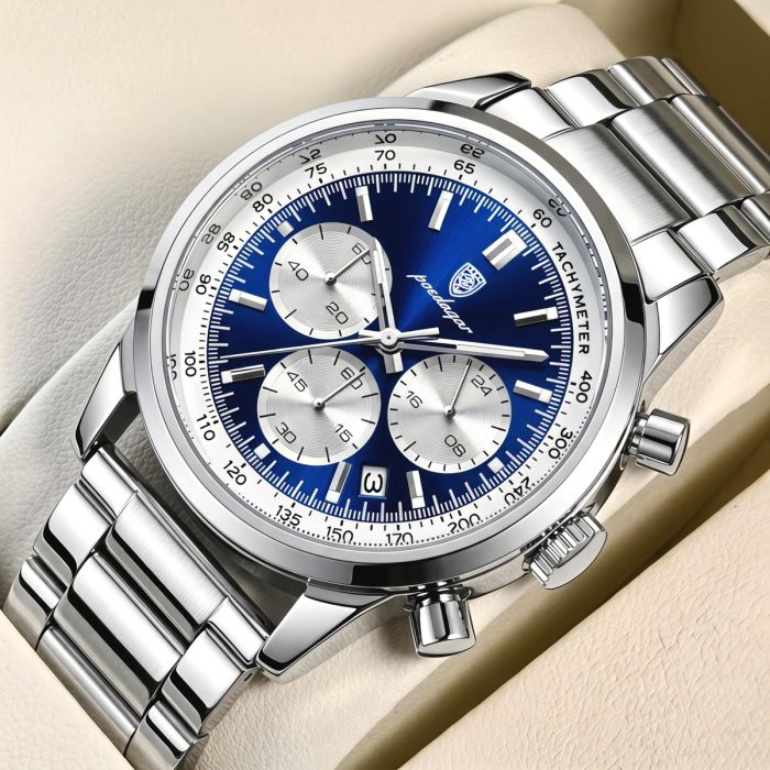 Чоловічий годинник Poedagar Innova Steel, 2 ремінці - изображение 2