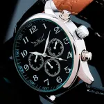 Чоловічий класичний механічний годинник Jaragar Elite Black 1013