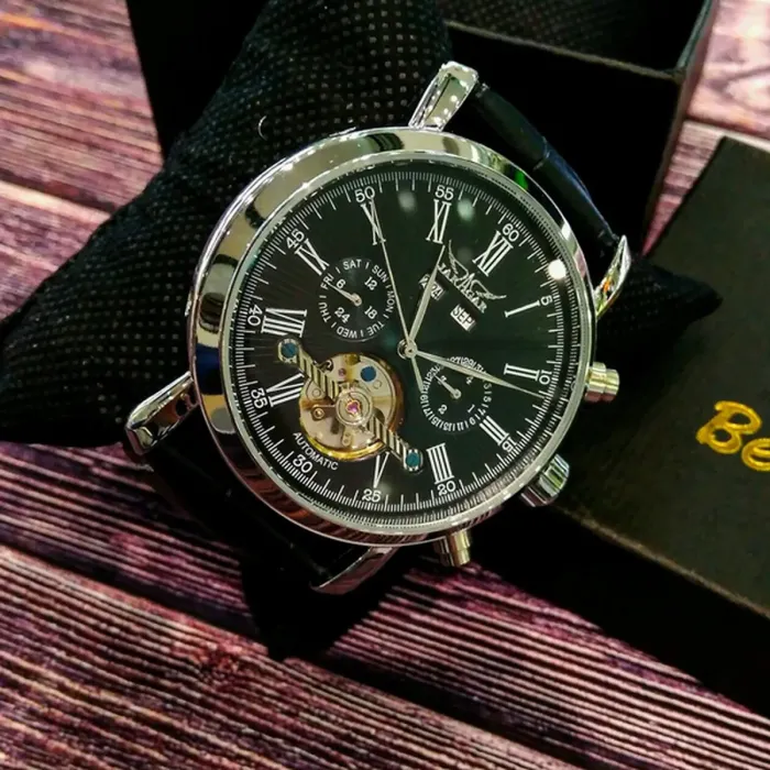 Чоловічий механічний годинник Jaragar Silver Star - зображення 7