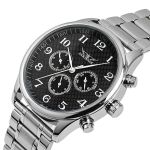 Чоловічий механічний годинник Jaragar Elite Pure Silver, 2 ремінці