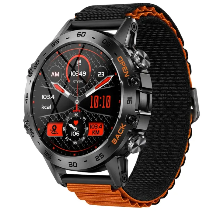 Розумний смарт годинник Smart Delta K52 Orange Black, 3 ремінці - изображение 1