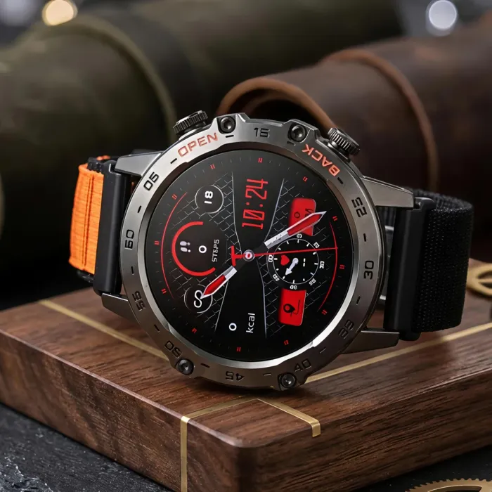 Розумний смарт годинник Smart Delta K52 Orange Black, 3 ремінці - изображение 2