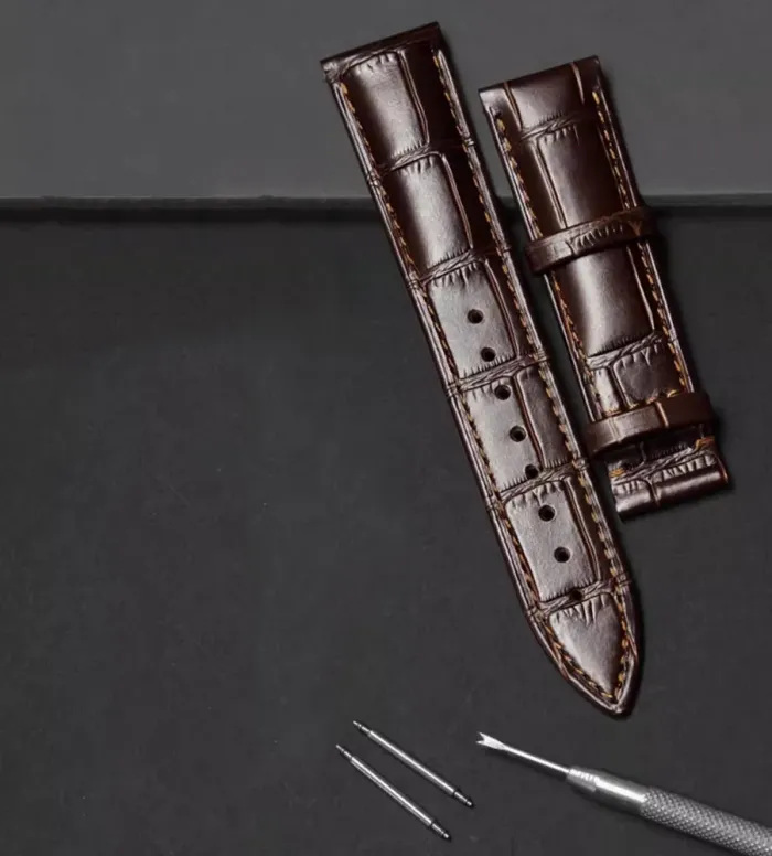 Ремінець коричневий DeLuxe кліпсовий розмір 22 - зображення 4